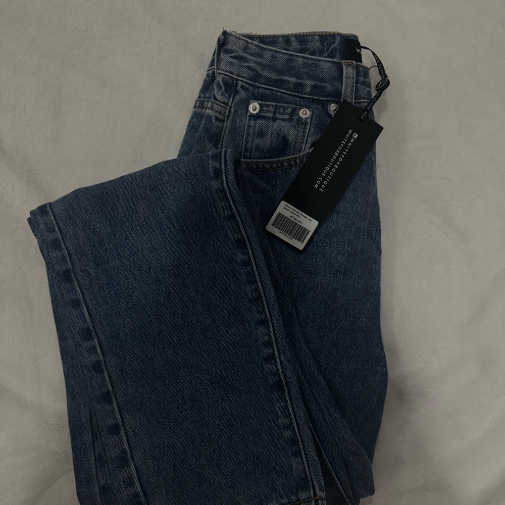 White Fox | Blue Straight Jeans XXS